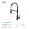 Kibi Largo Single Handle Pull Down Kitchen Sink Faucet KKF2006MB - alternate 6